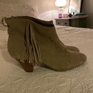AEO boho,tassel ankle booties